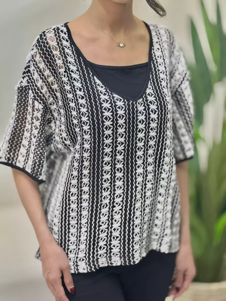 بافت veramoda (مشکی.کرم)