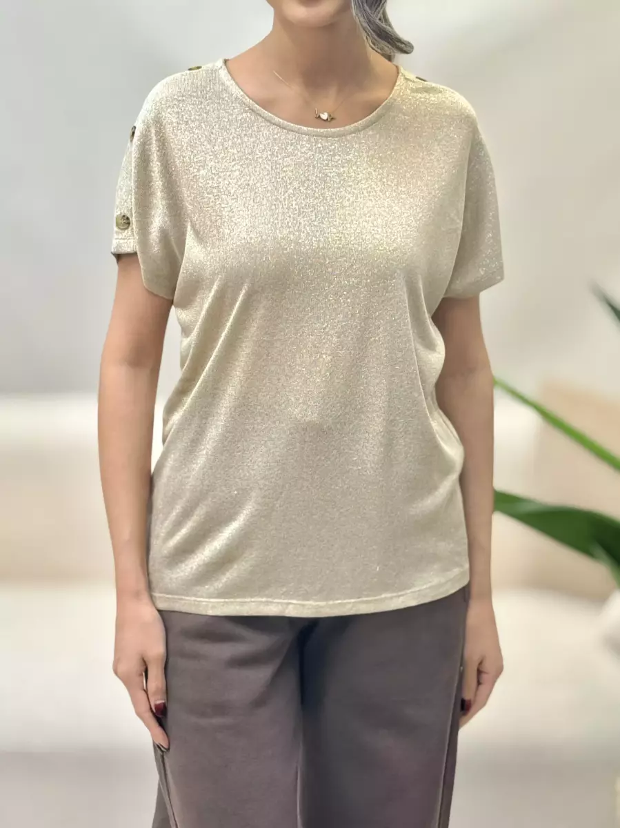 بافت لمه veramoda(سرمه ای-طلایی)