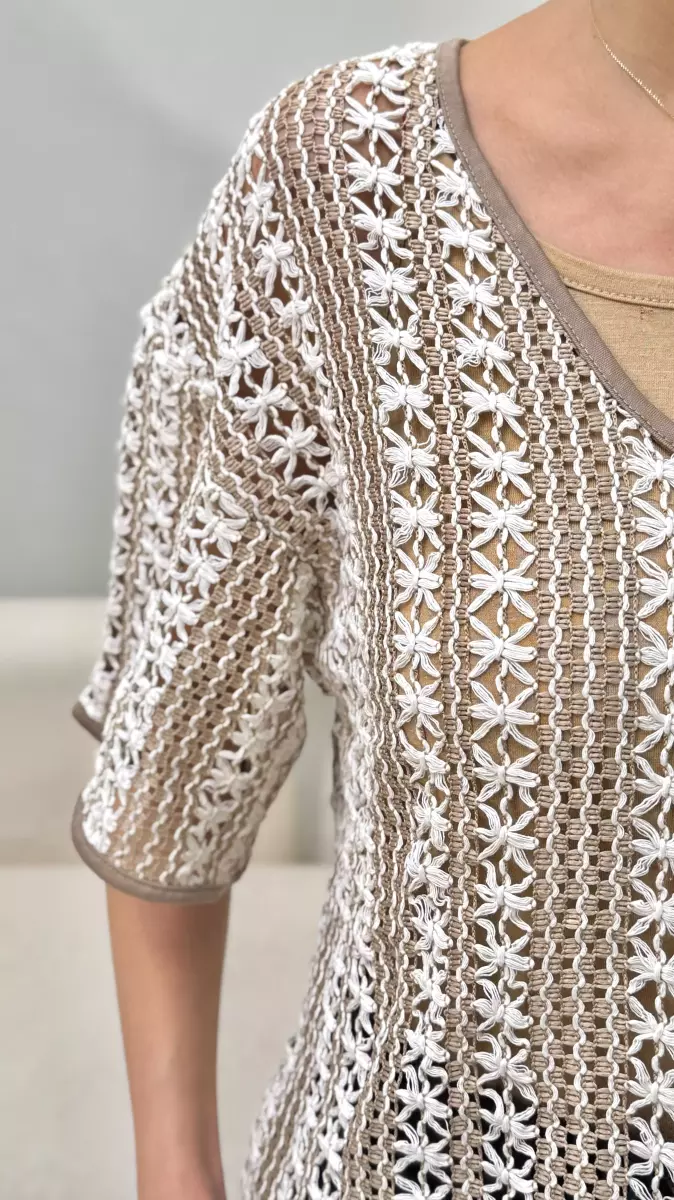 بافت veramoda (مشکی.کرم)