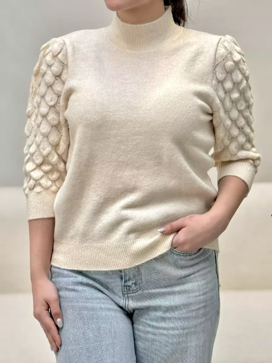 بافت آبی و کرم only