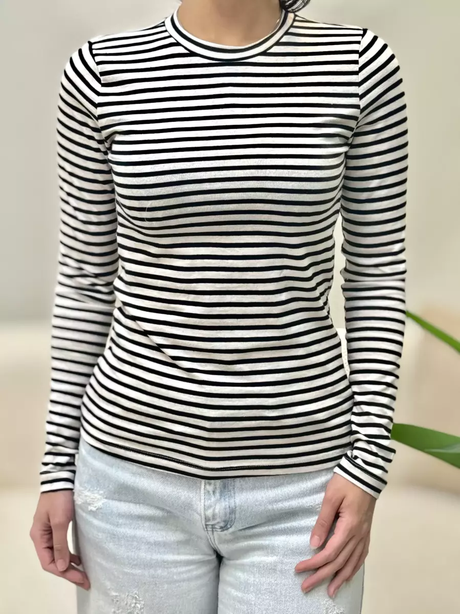 بلوز کبریتی راه راه ovs (دو رنگ)