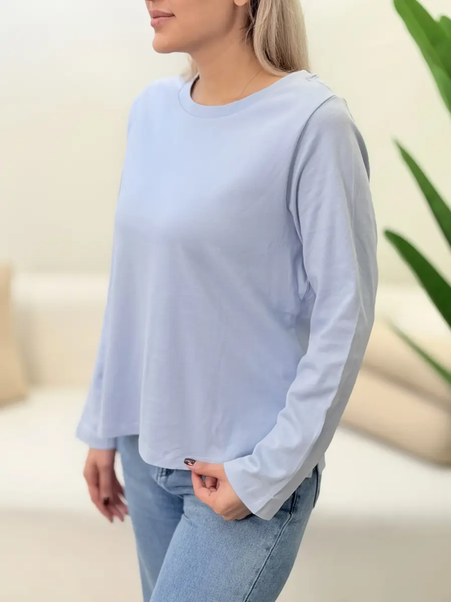 تیشرت آستین بلند ساده cotton(رنگبندی)
