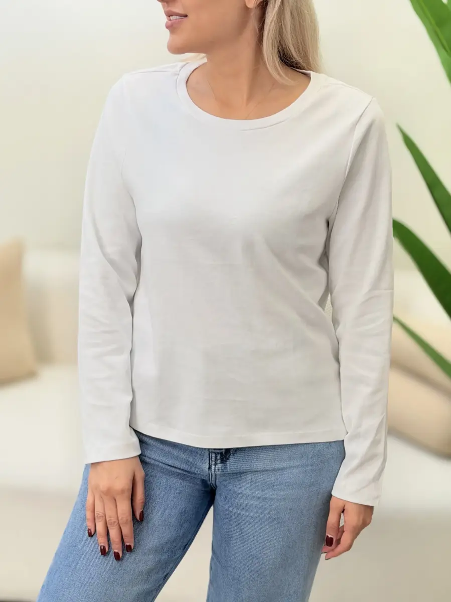 تیشرت آستین بلند ساده cotton(رنگبندی)