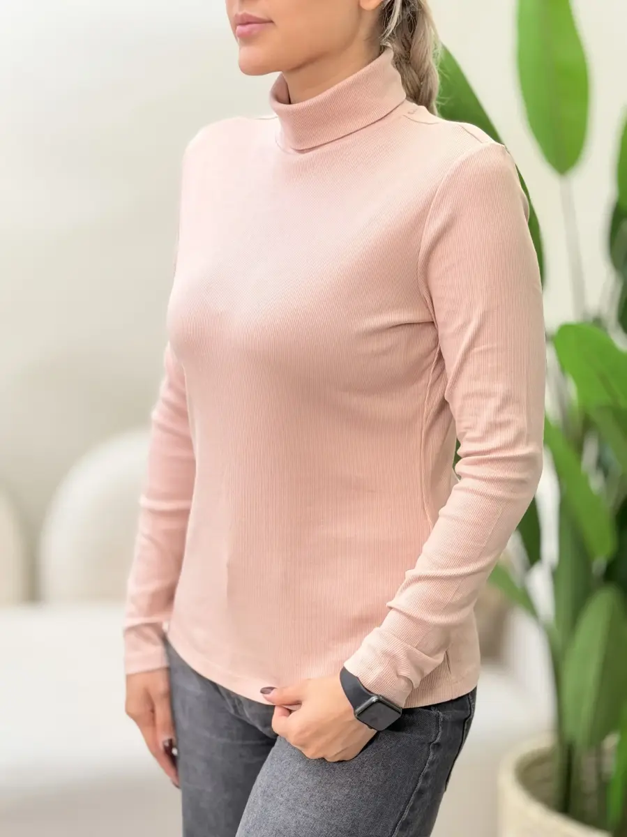 بلوز آستین بلند کبریتی (یقه اسکی)
