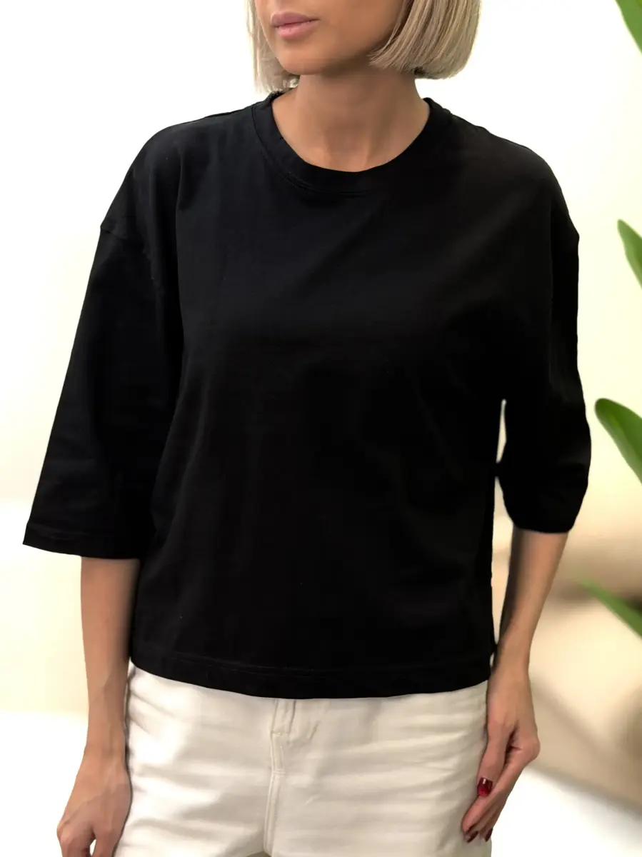 تیشرت ساده باکسی pull.bear
