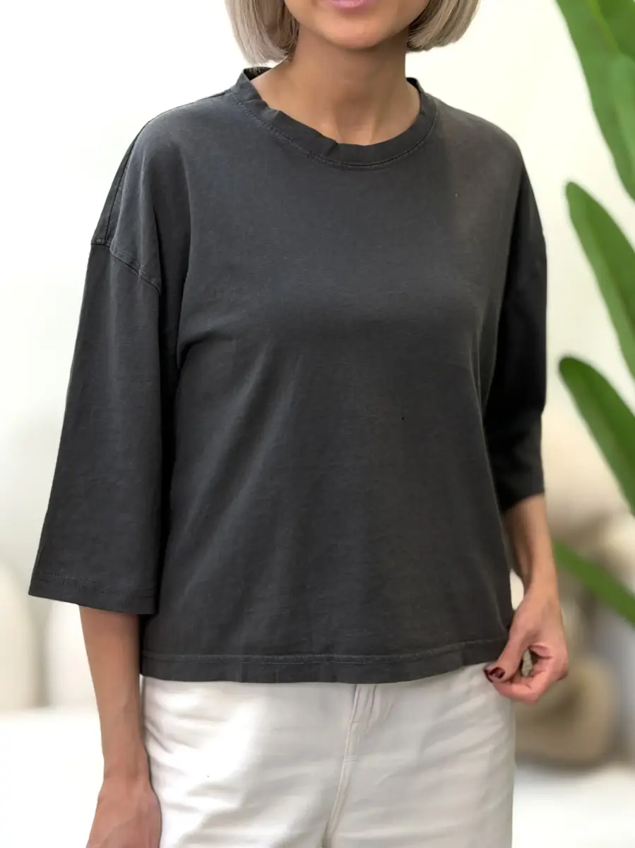 تیشرت ساده باکسی pull.bear