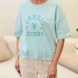 تیشرت کراپ دورسی گت دار (2رنگ)