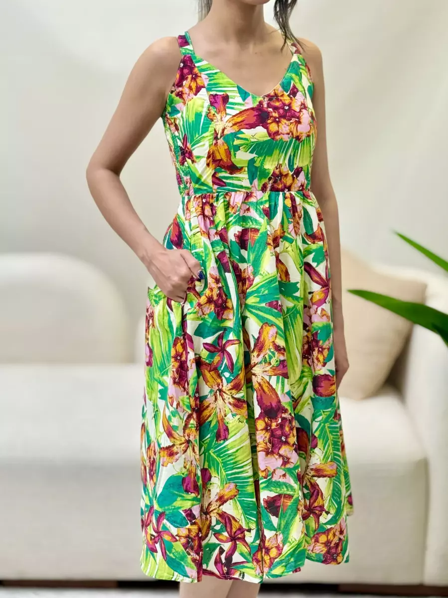 پیراهن بلند گلدار