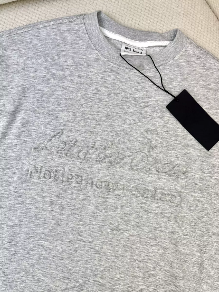 تیشرت مردانه جلو برجسته (مشکی-طوسی)