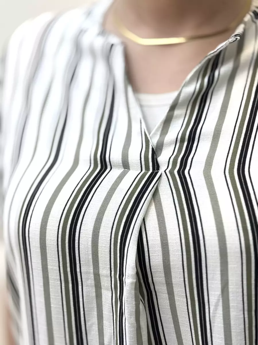 شومیز راه راه(دورنگ)