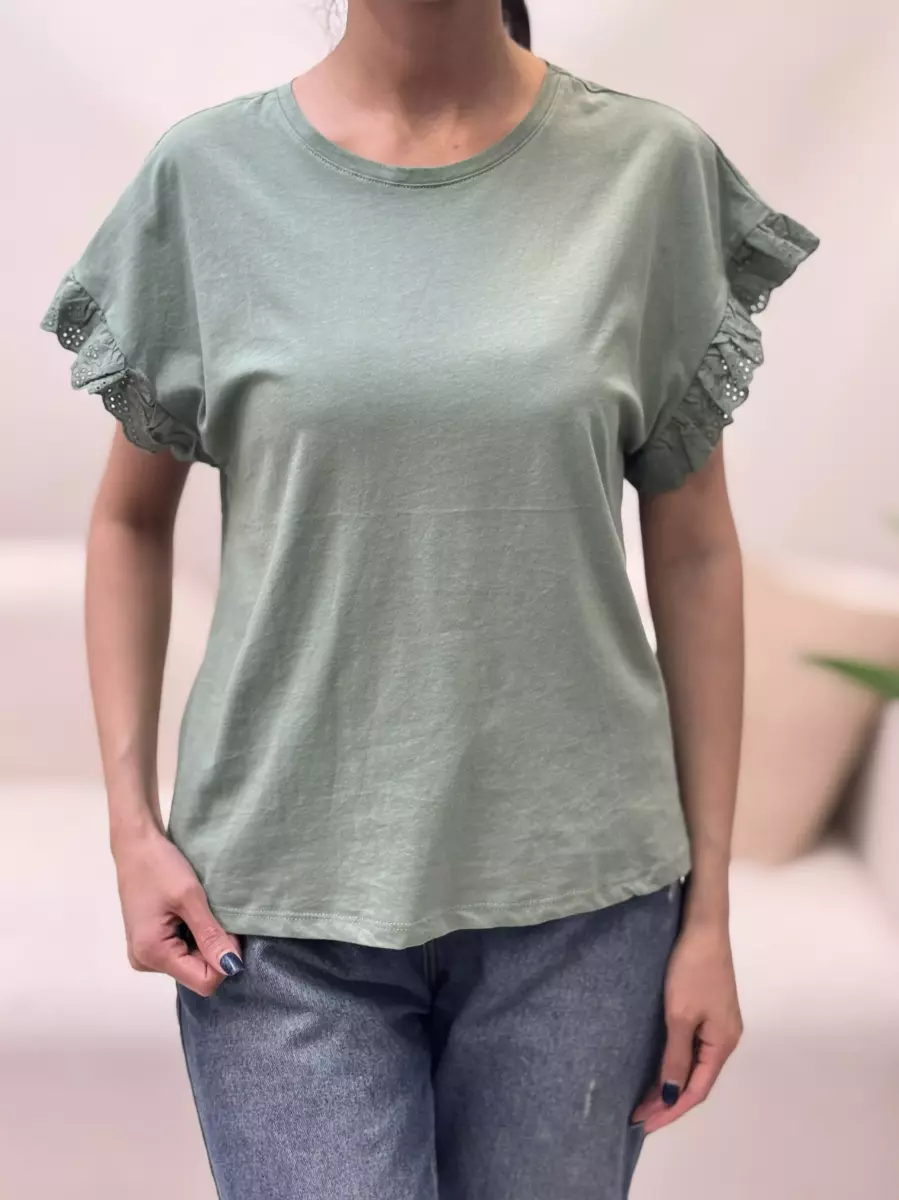 تیشرت آستین خامه دوزی