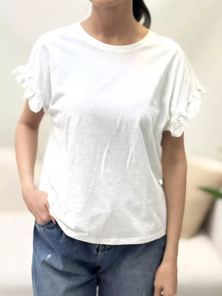 تیشرت آستین خامه دوزی