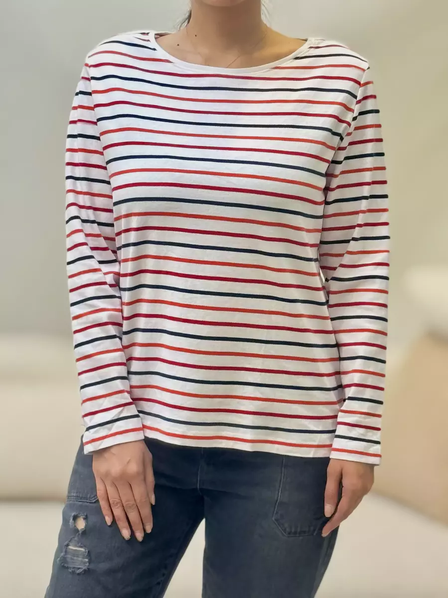 بلوز آستین بلند راه راه (3رنگ)