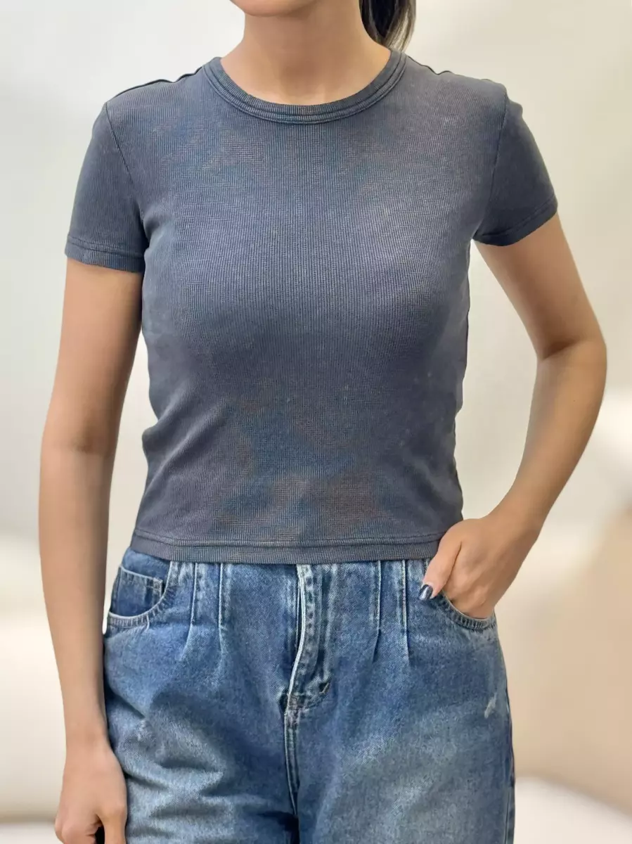 تیشرت کراپ سنگشور کبریتی