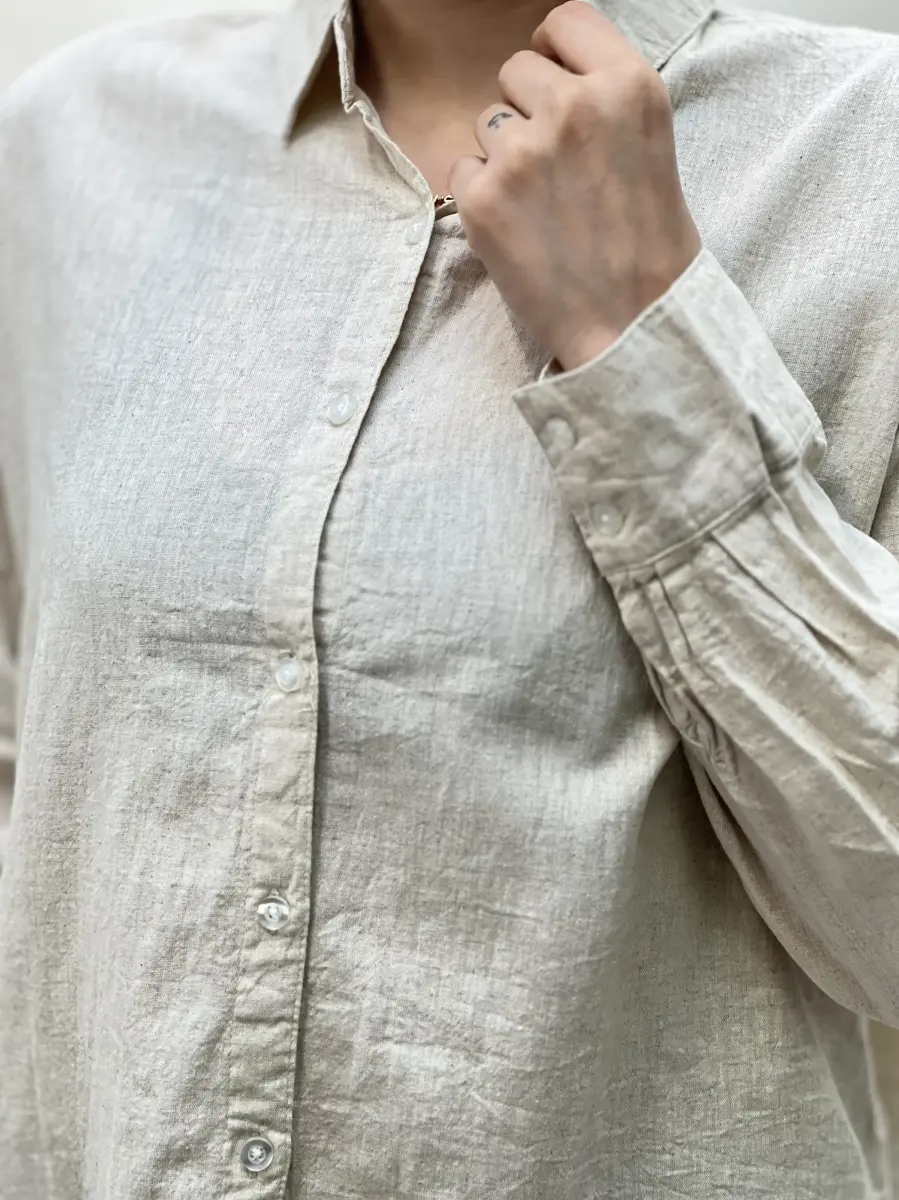 شومیز کرم کنفی h&m