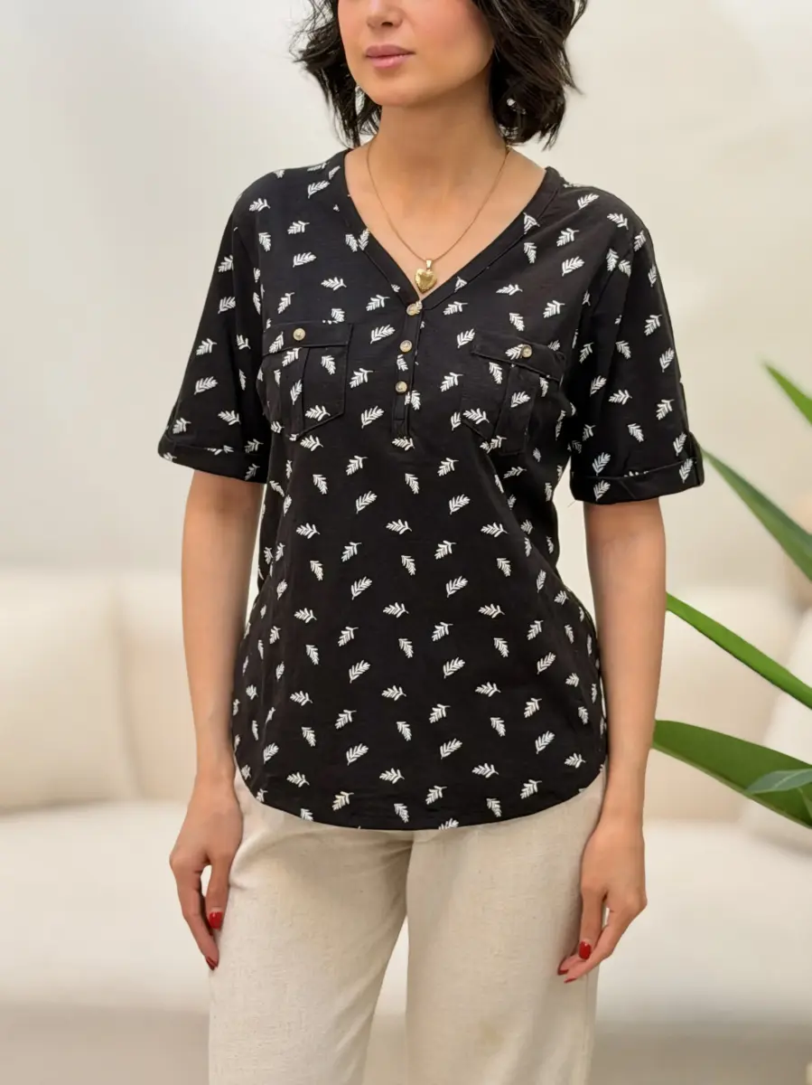تیشرت croft طرح دار