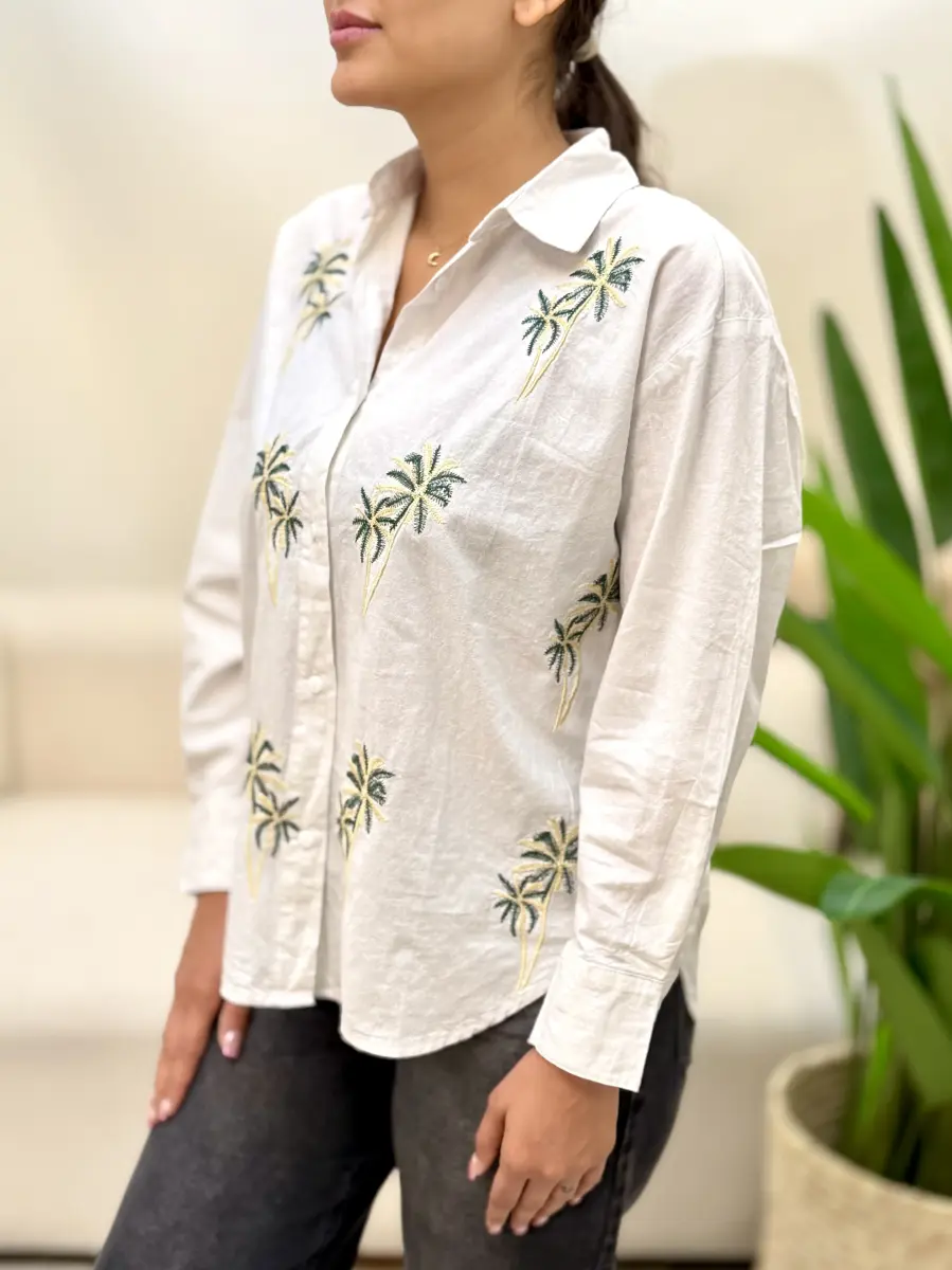 شومیز زارا (گلدوزی طرح نخل)