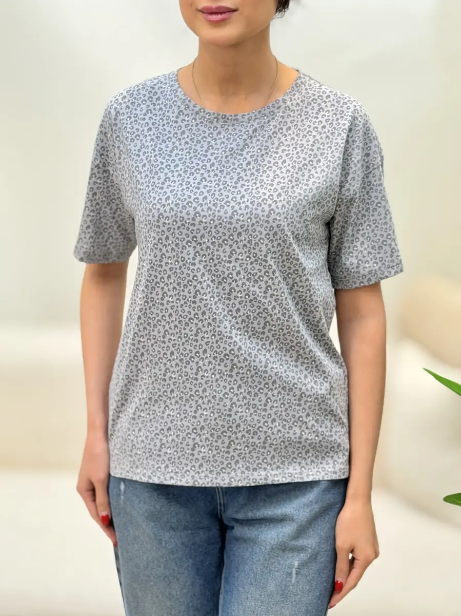 تیشرت tex (طرح گربه-طرح پلنگی)