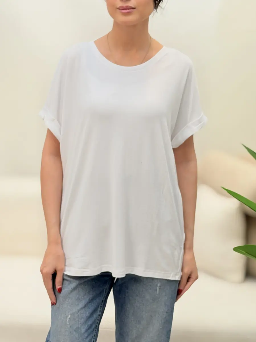 تیشرت جینا سفید