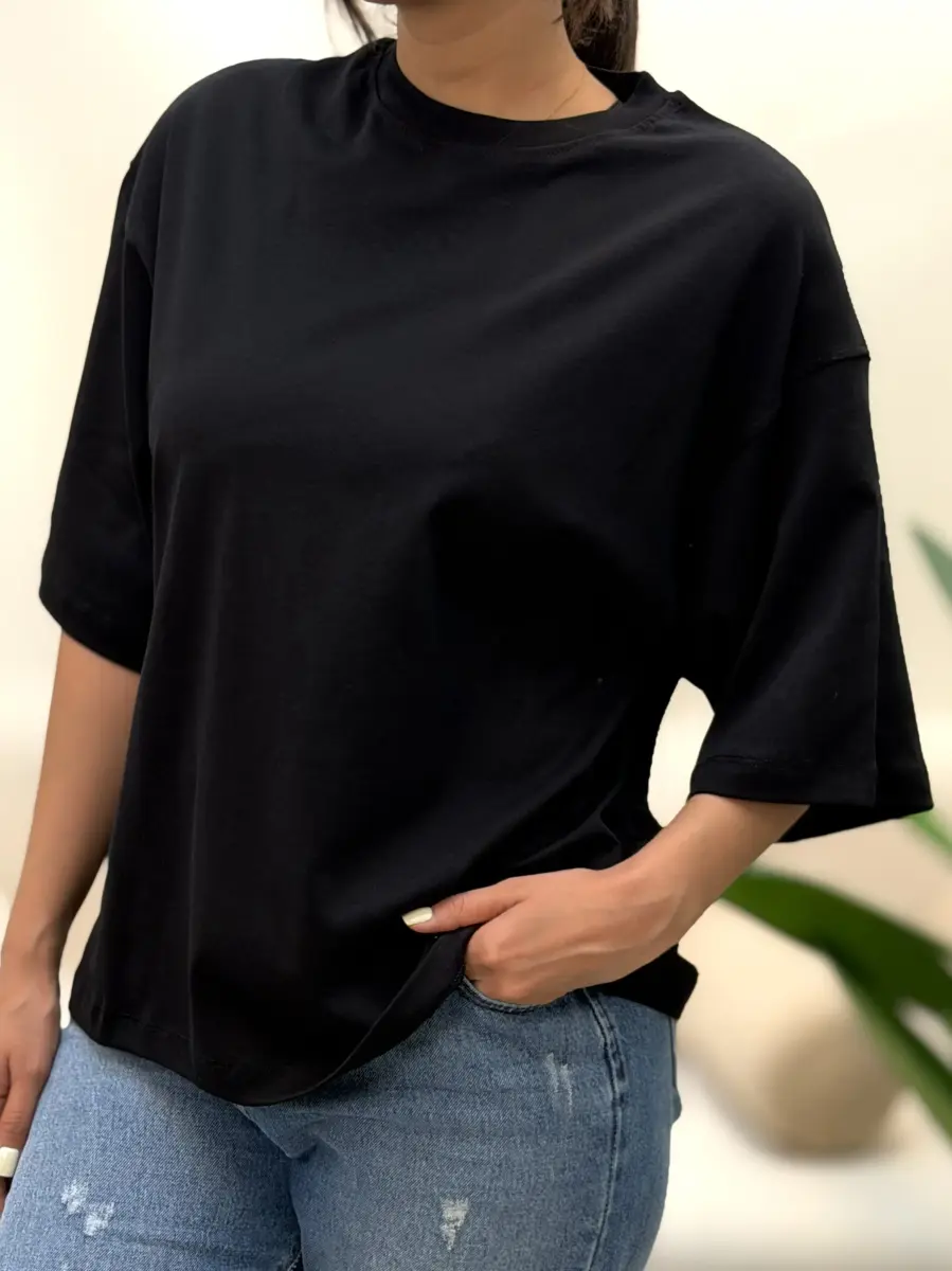 تیشرت ساده باکسی زارا(رنگبندی)