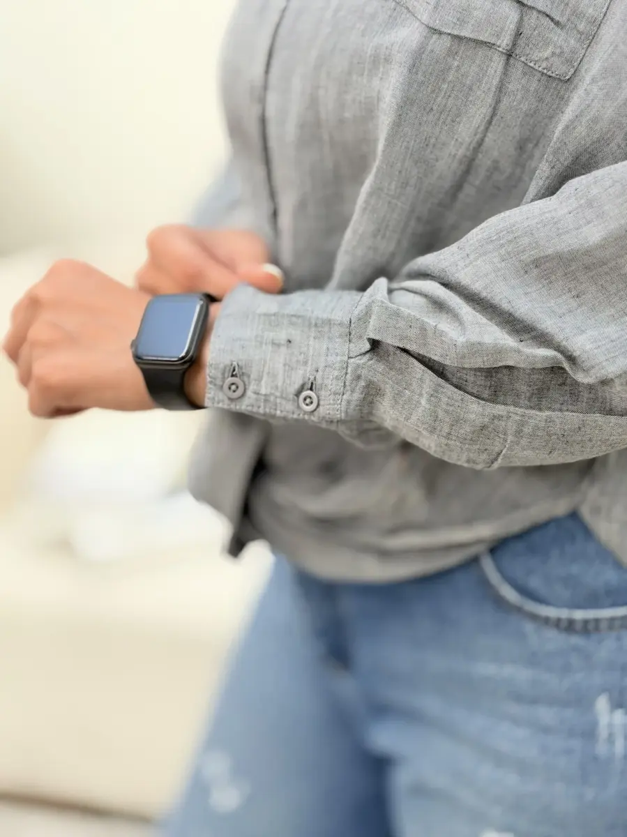 شومیز لینن جلو گره zara