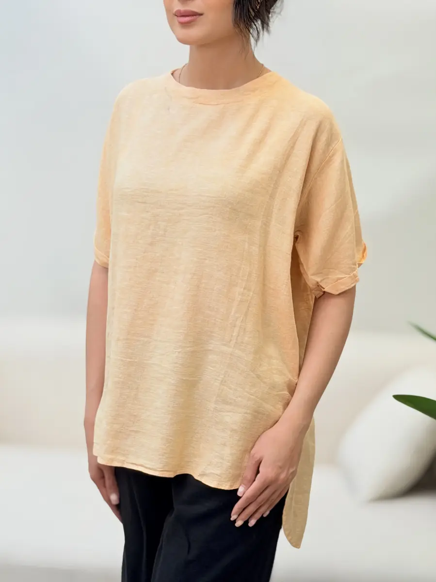 شومیز لینن گلبهی