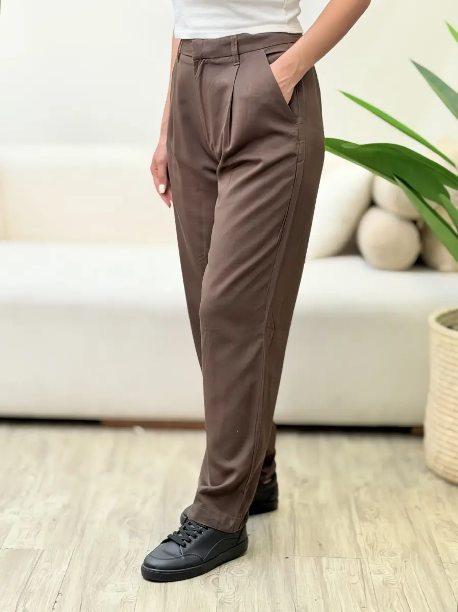 شلوار کولینز قهوه ای
