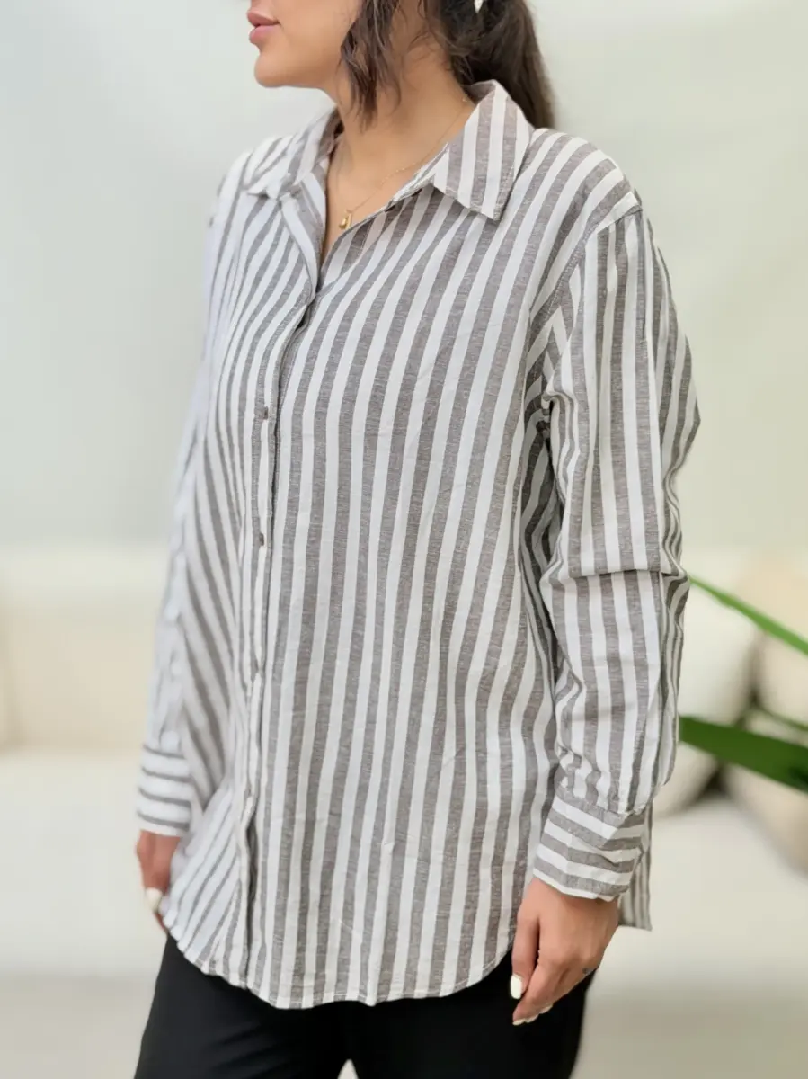 شومیز راه راه ostin (3رنگ)