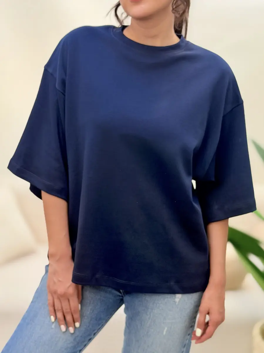 تیشرت ساده باکسی زارا(رنگبندی)