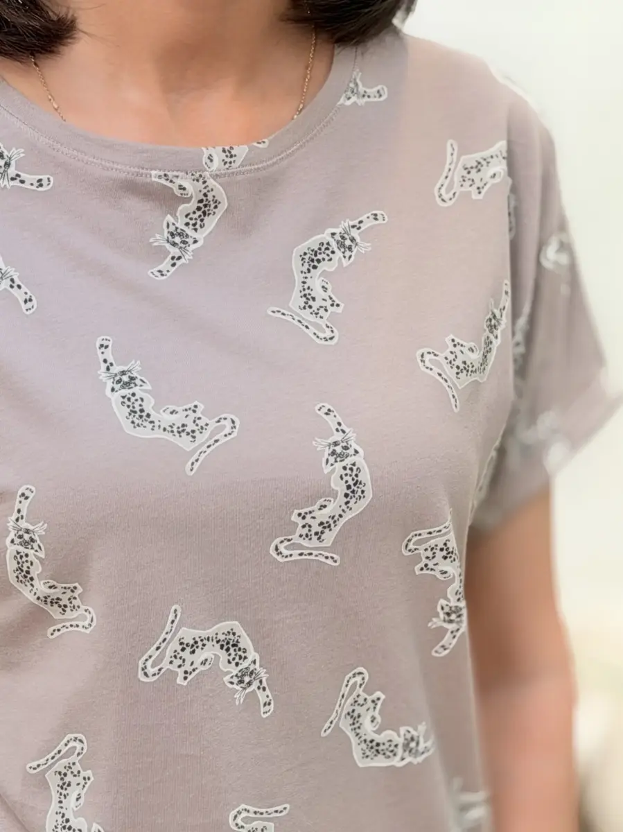 تیشرت m&sطرح دار