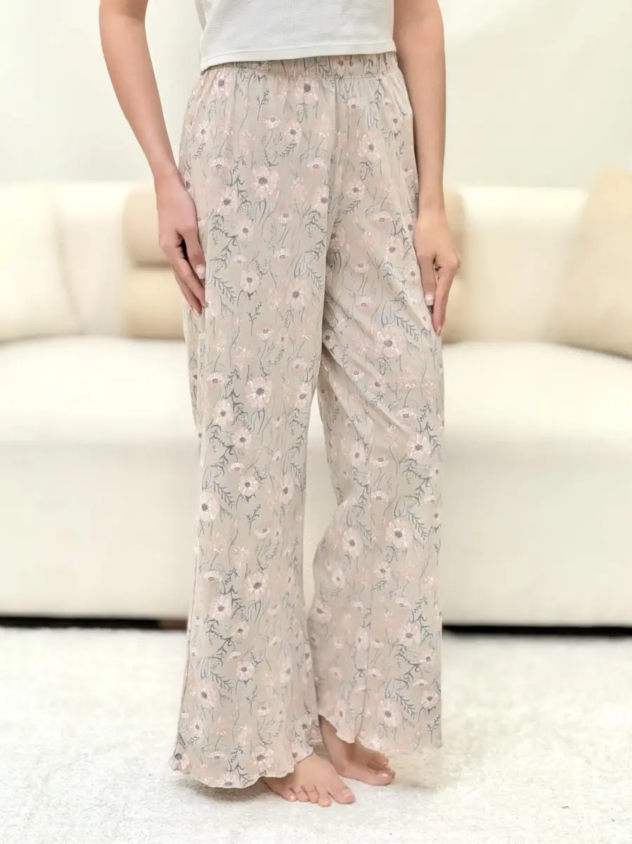 شلوار راحتی اسمارا (طرح گل)