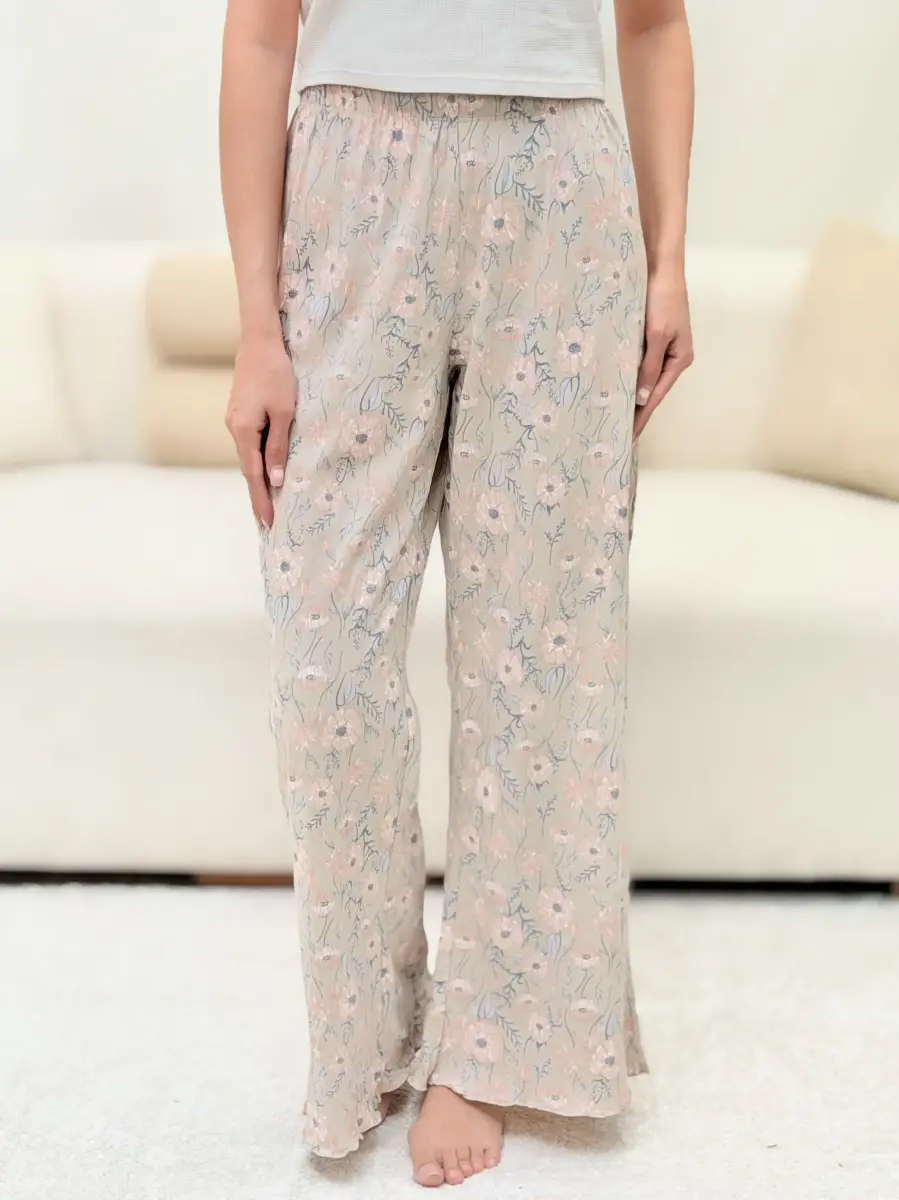 شلوار راحتی اسمارا (طرح گل)