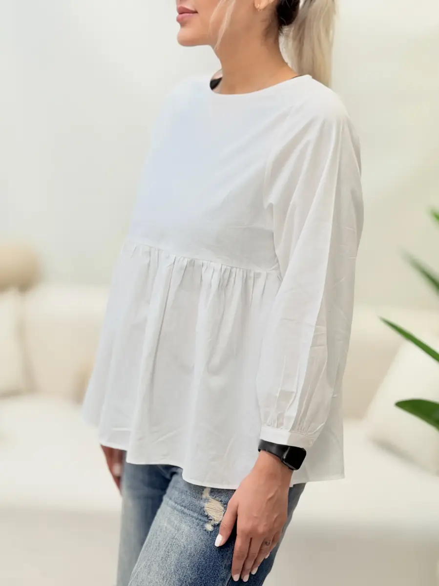 شومیز سفید عروسکی