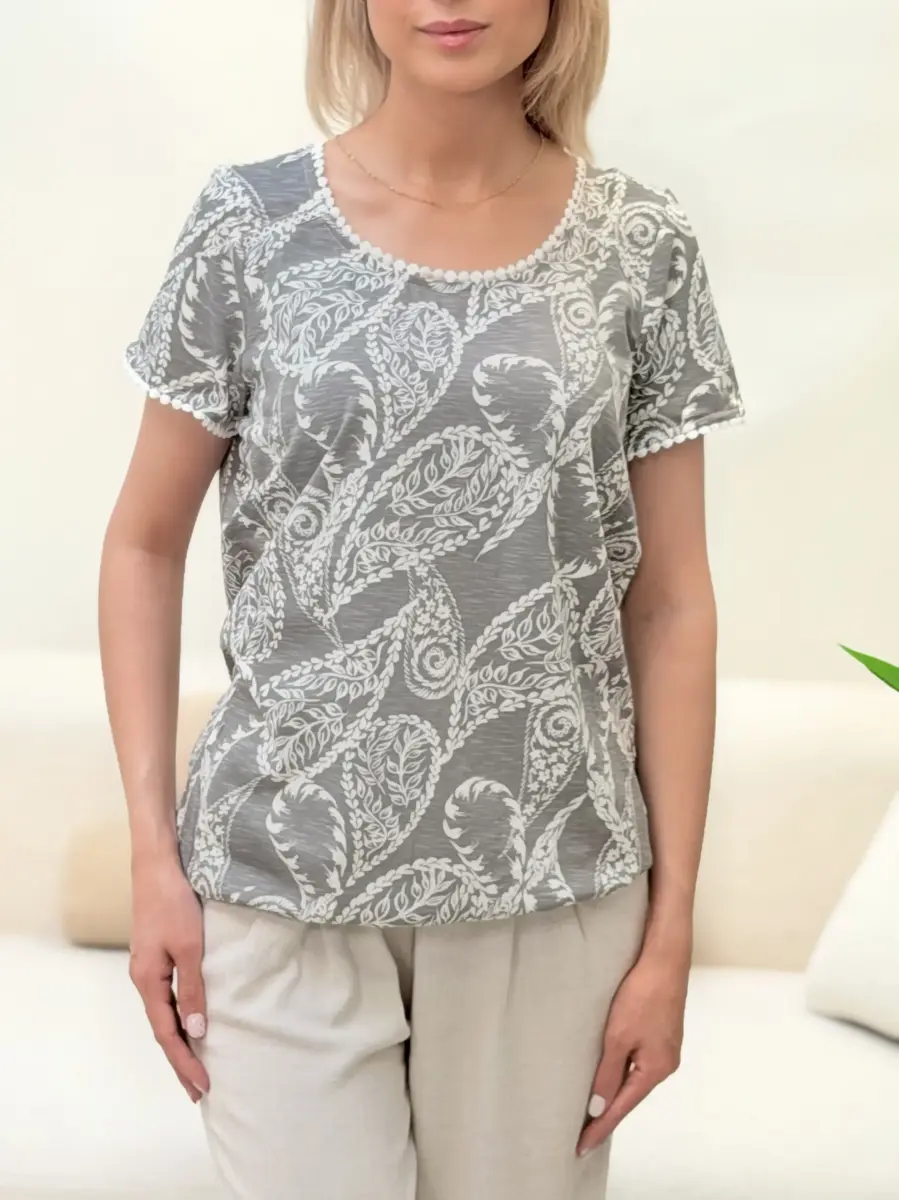 تیشرت زارا حراجی (طوسی)