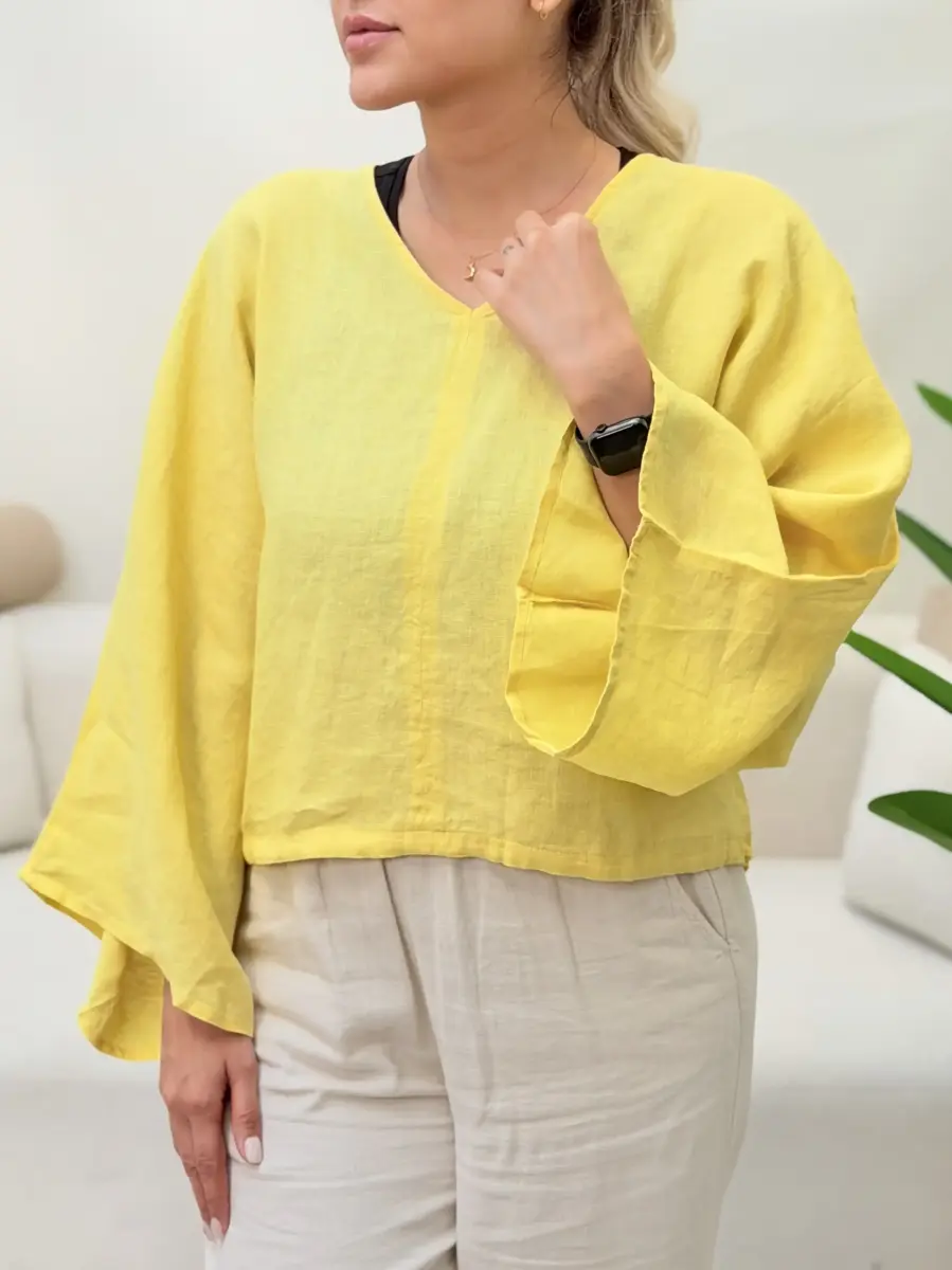 شومیز لینن یقه هفت ASOS(رنگبندی)