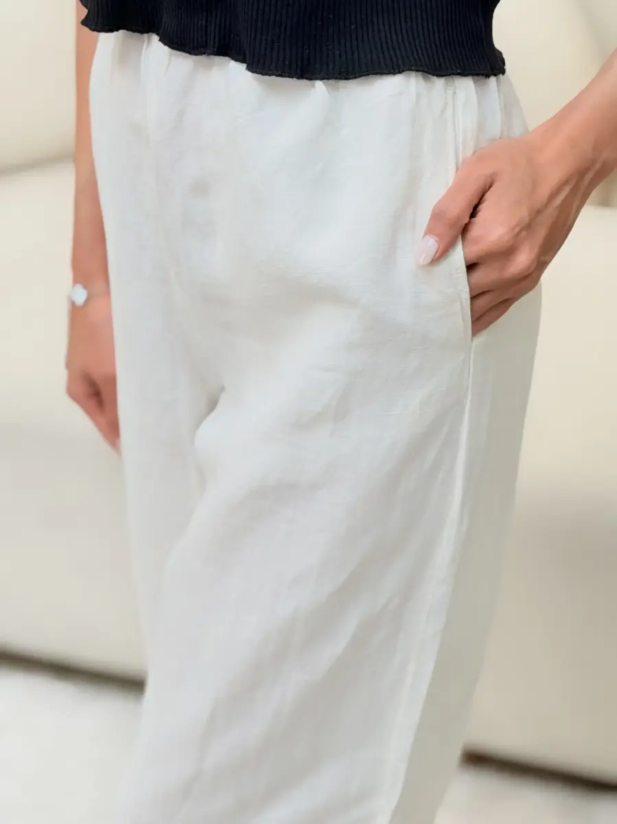 شلوار لینن حراجی (شیری)