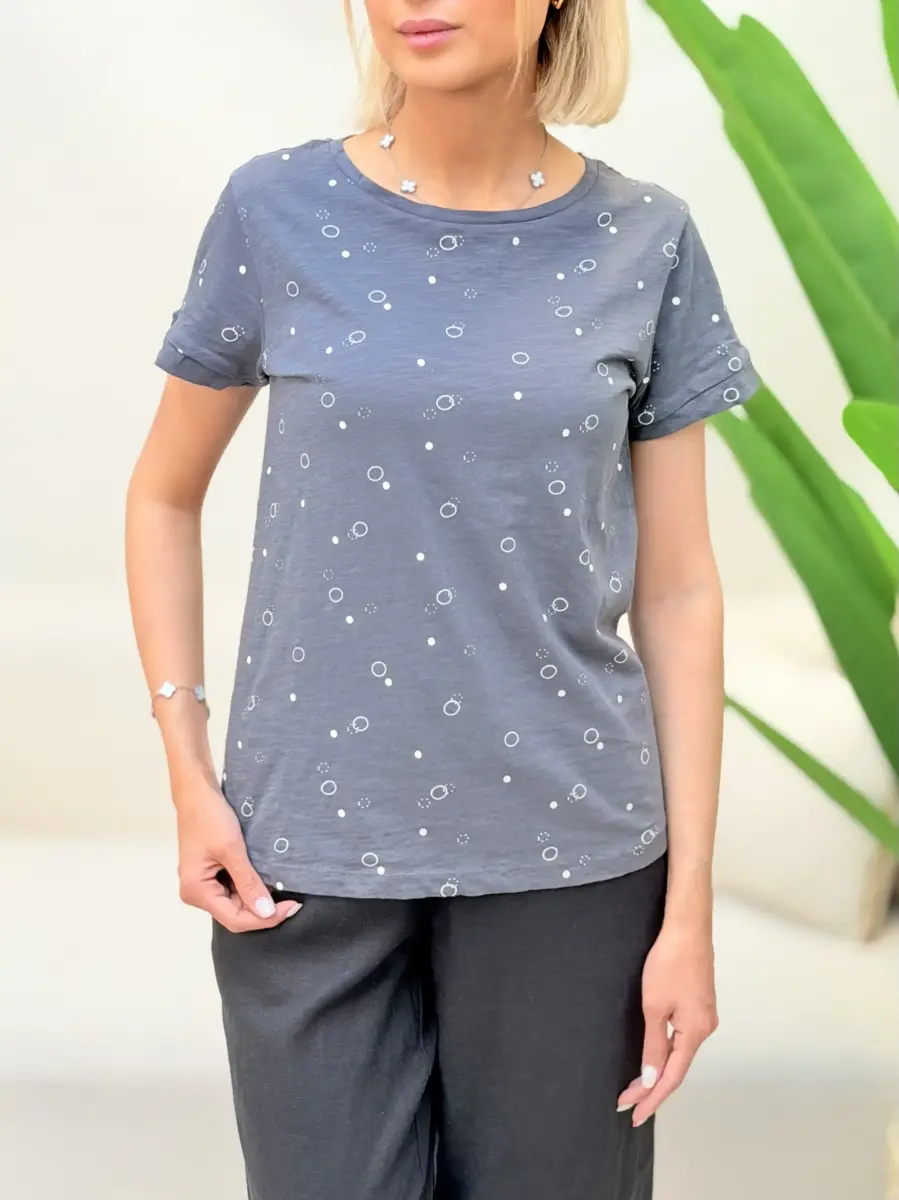 تیشرت خال خالی iwie (3رنگ)
