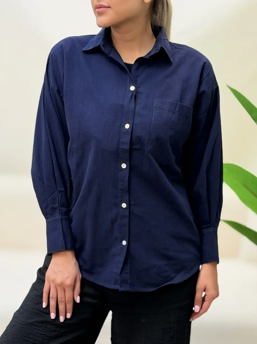 شومیز zara سرمه ای