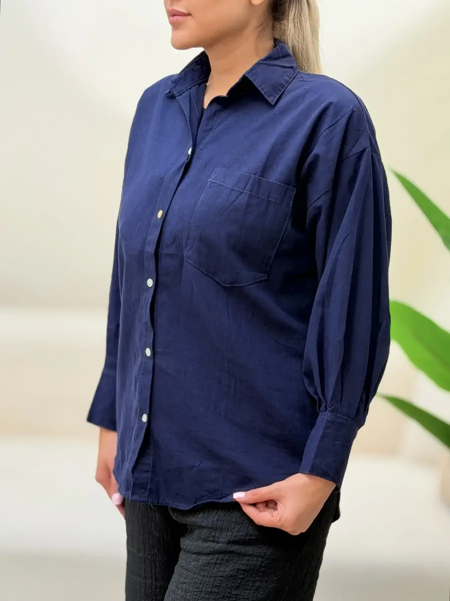 شومیز zara سرمه ای