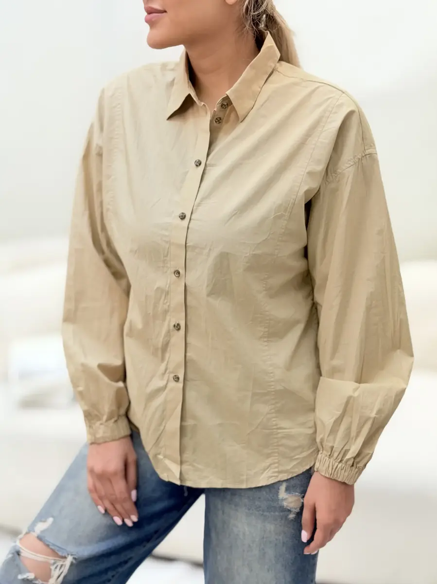 شومیز esprit رنگ نخودی