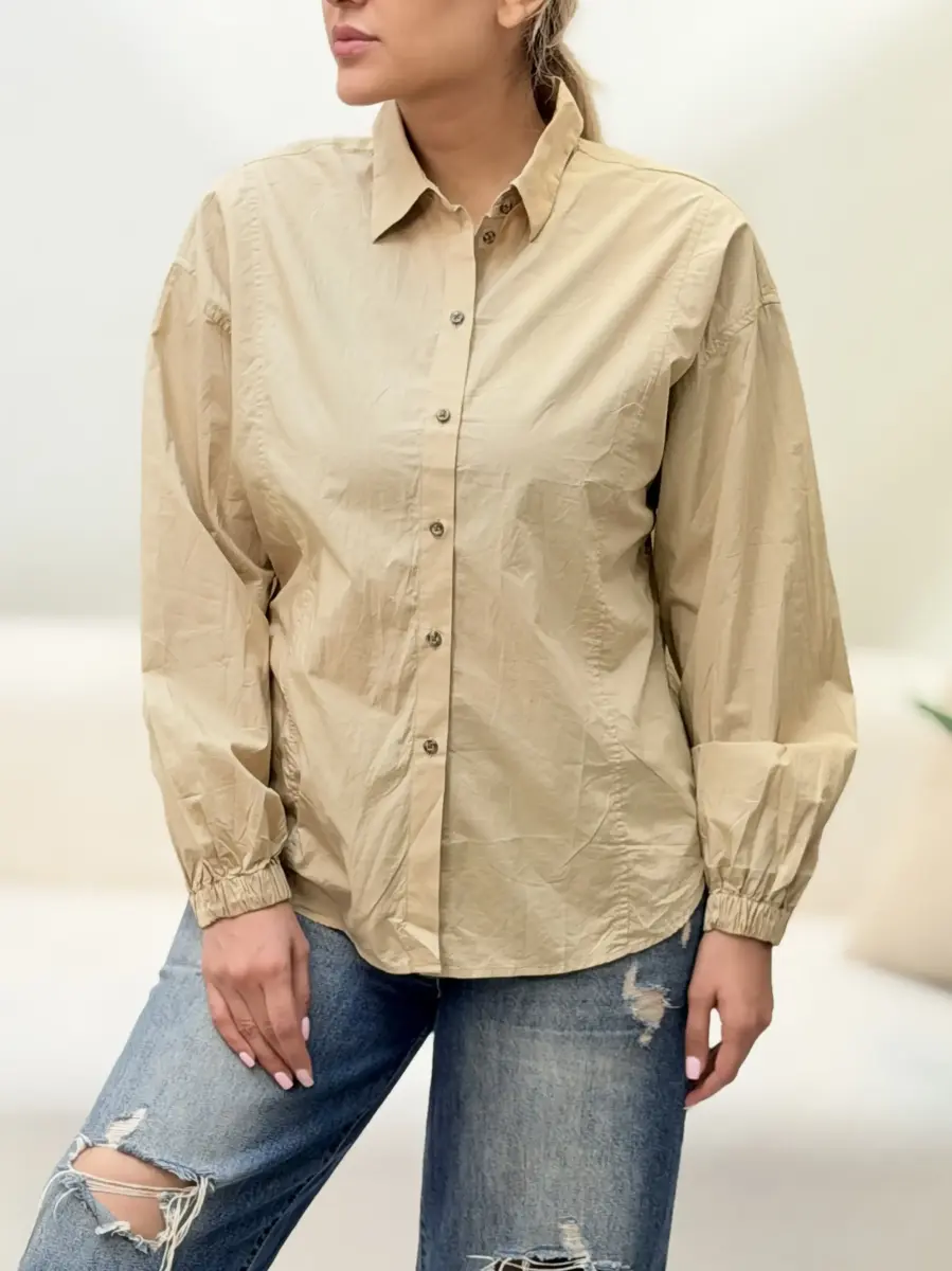 شومیز esprit رنگ نخودی
