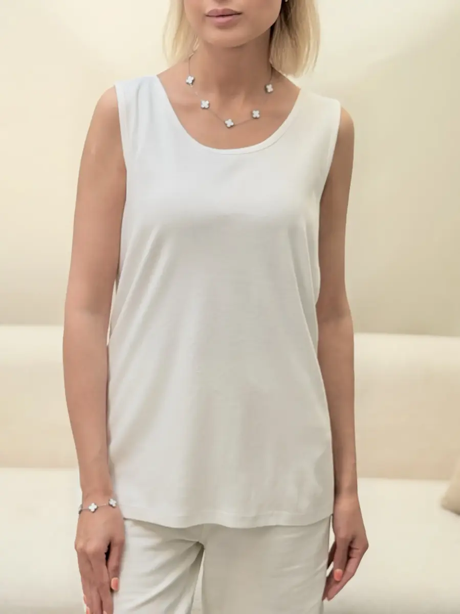 تاپ سفید LANDS END