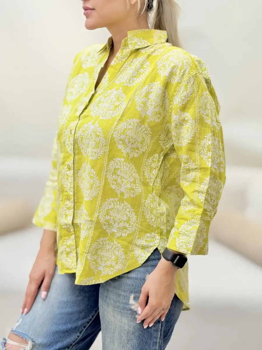شومیز لینن  طرح دار زارا (2طرح)