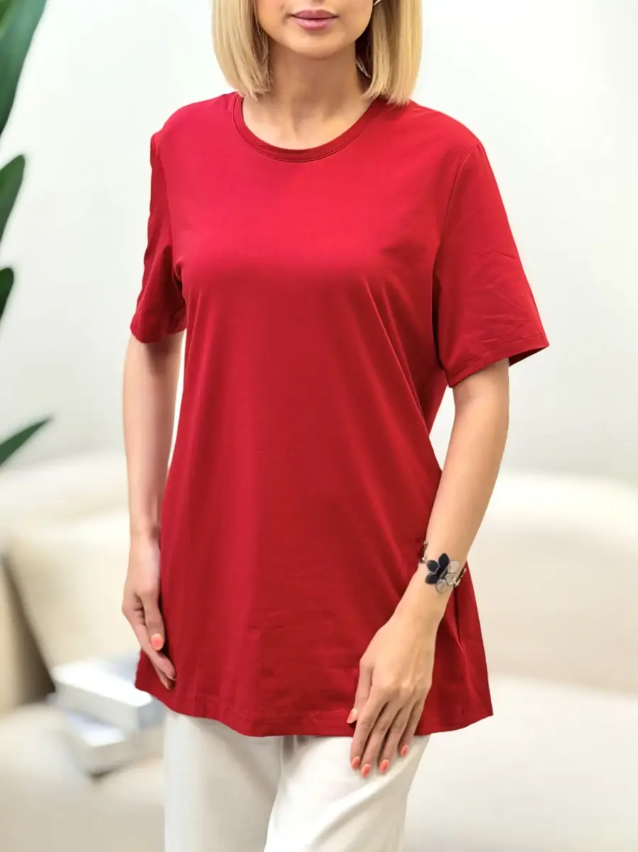 تیشرت ساده قرمز