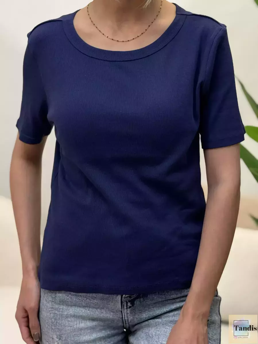 تیشرت کبریتی آستین کوتاه ساده و راه راه