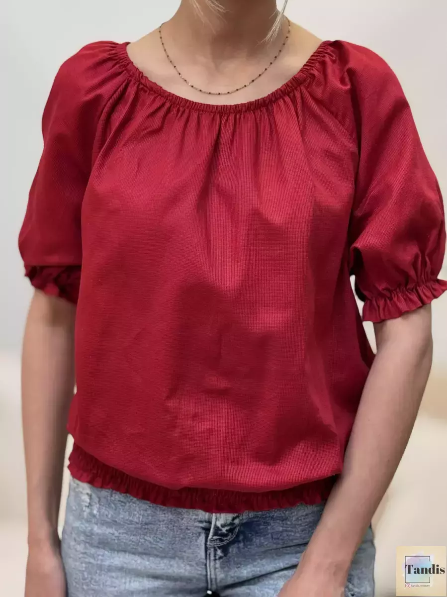 شومیزطرحدار پایین کش