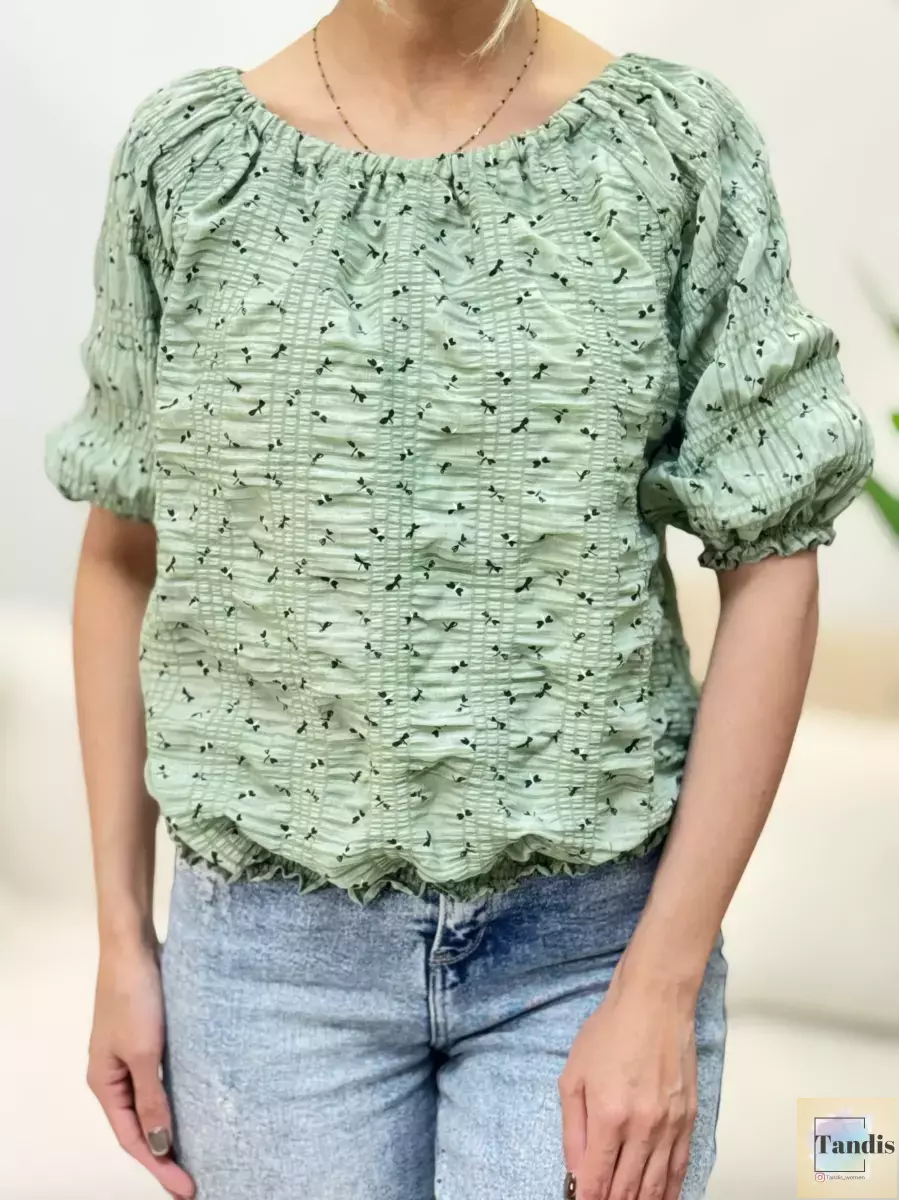 شومیزطرحدار پایین کش