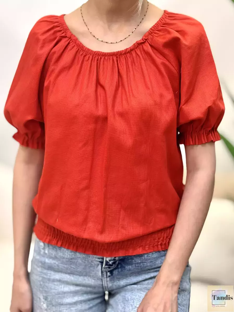 شومیزطرحدار پایین کش