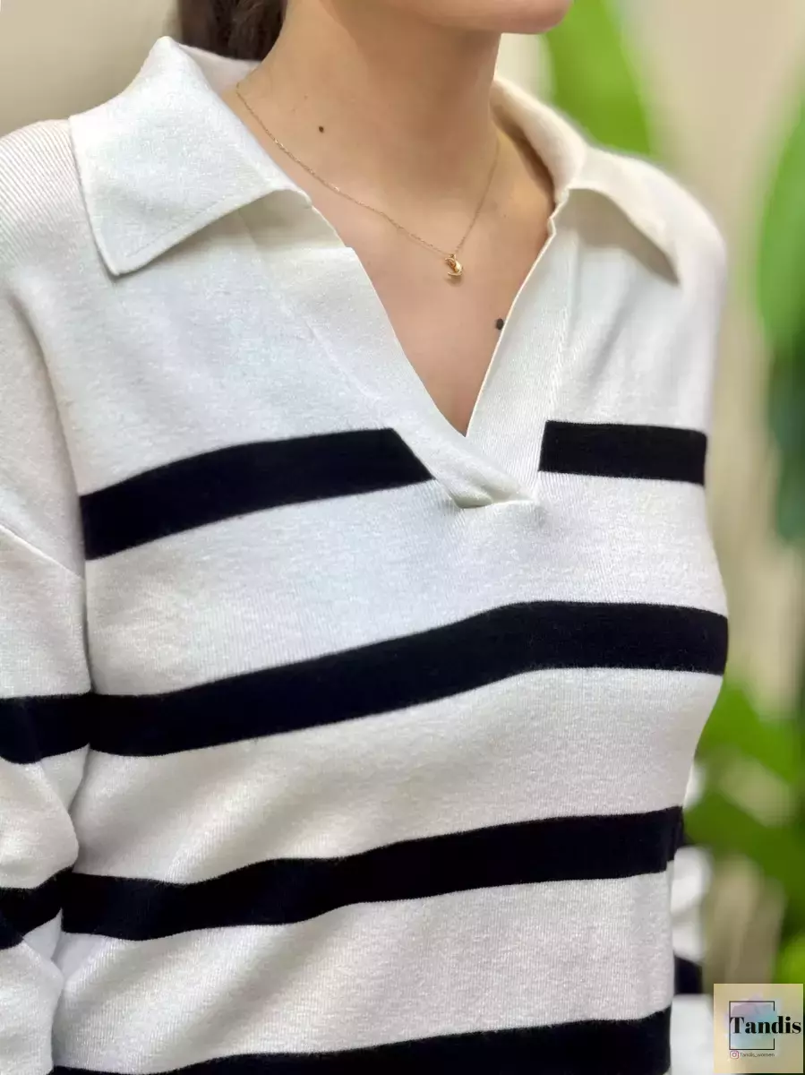 بافت یقه هفت آمیسو(راه راه)