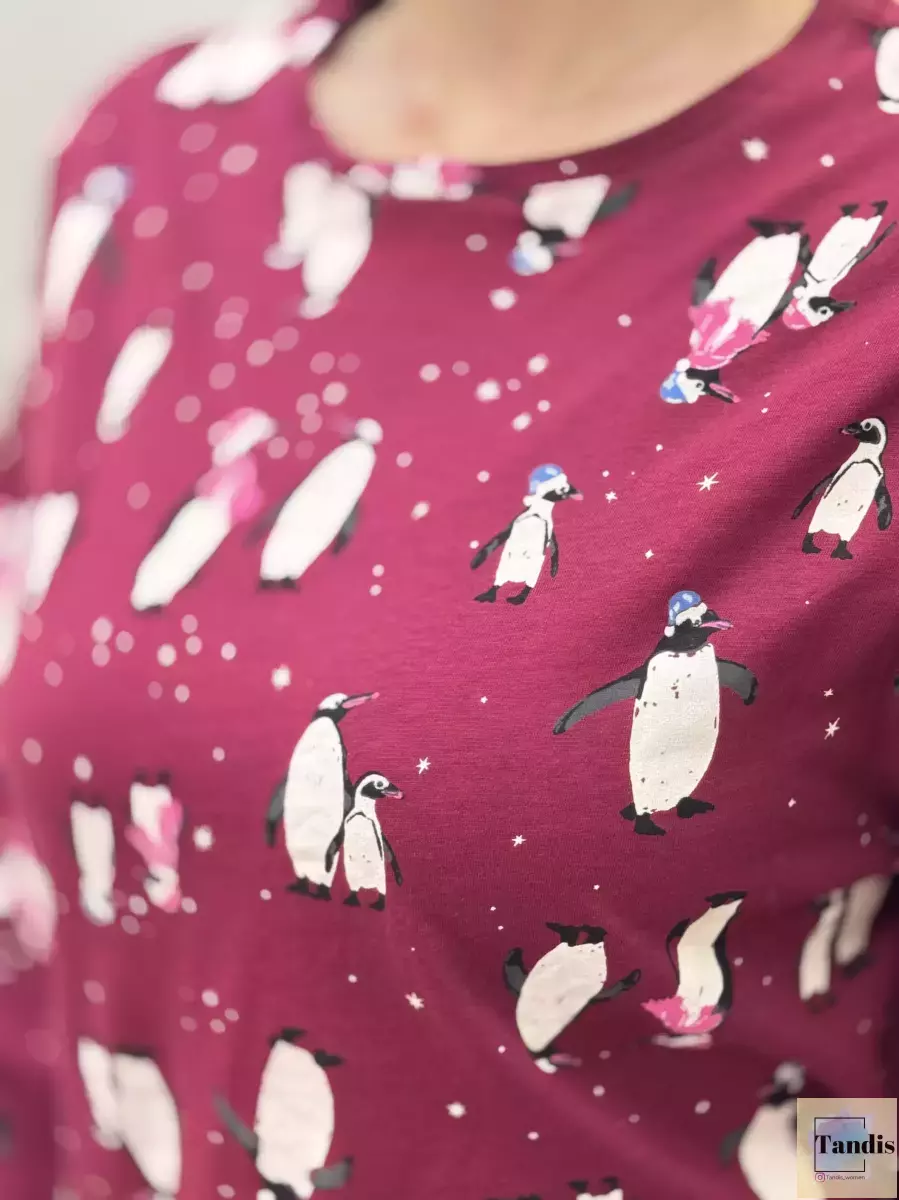 تیشرت آستین بلندطرحدارM.S